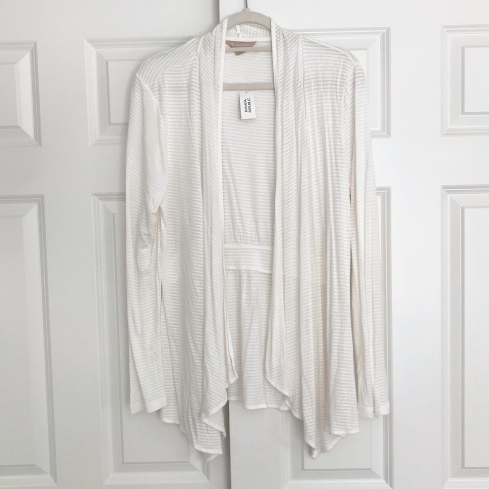 SALE Banana Republic Off-White Cardigan